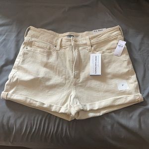 NWT Beige Old Navy size 12 hi-rise shorts